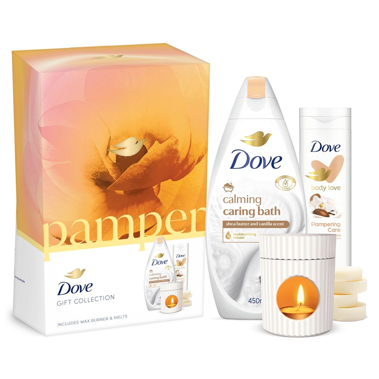 み*ち様 G-RAP【THE DOVE SHACK】【2 SCOOP】2枚セット Dove Pamper Gift Collection Gift Set with a wax burner & melts